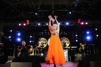 写真は「STARLIGHT REGGAE FESTA in 明宝 2009」での様子。