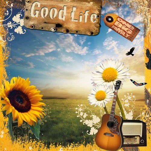 「～good life～ ONE BIG FAMILY」のジャケットはヒマワリとマーガレットの写真が目印。