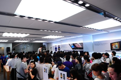 会場には早い時間から、大勢のファンが押し寄せた。