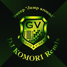 「Jump around」は、TBS系「CDTV」の8月度エンディングテーマに決定している（シングル「Jump around - DJ KOMORI」ジャケット写真）。