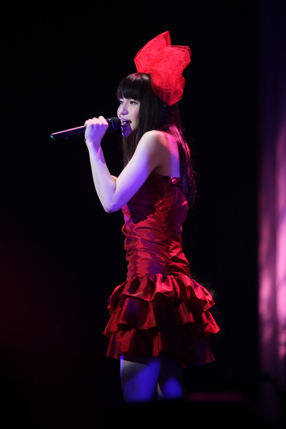 ランカ・リー役の中島愛（写真は7月30日のワンマンライブ「中島愛 First Live Tour 2009 ～サウンド・ラズベリー～」ファイナル公演の様子）