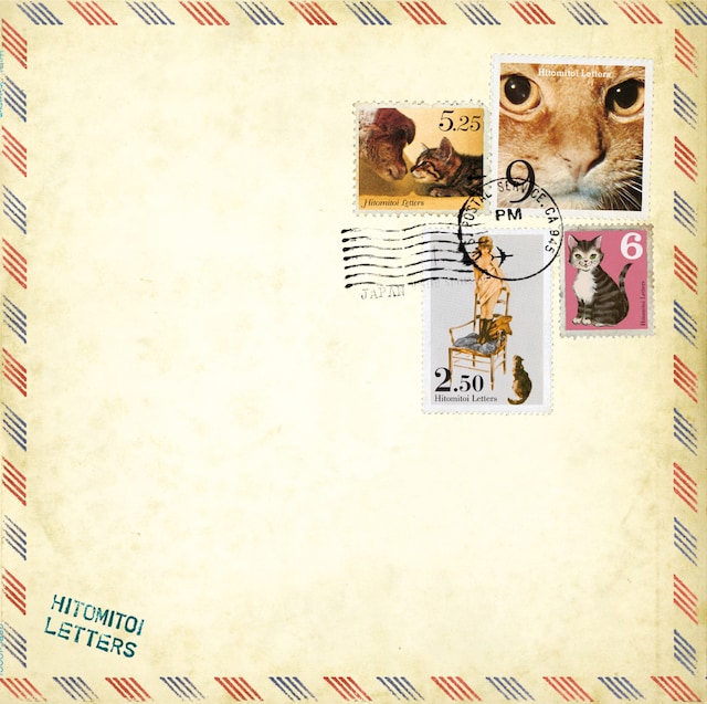 アルバム「letters」ジャケットはエアメールを模した味わい深いデザイン。
