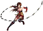 ｢戦国無双3」から登場する新キャラクター、甲斐姫。