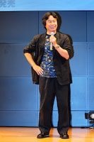 宮本茂専務は、「戦国無双3」とディスクシステム初期の名作「謎の村雨城」がコラボレーションしていることからゲストとして登壇した。