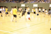第4種目「サバイバルドッヂボール」。若さを活かした予選ならではのダイナミックさ。 (c)フォトプロ