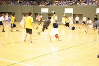 第4種目「サバイバルドッヂボール」。若さを活かした予選ならではのダイナミックさ。 (c)フォトプロ