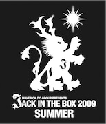 年末恒例の「JACK IN THE BOX 2009」は12月27日に日本武道館にて開催。チケットの一般発売は11月14日よりスタート(写真は「JACK IN THE BOX 2009 SUMMER」ロゴ)。