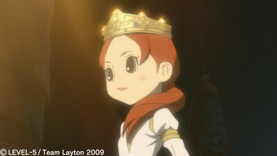 水樹奈々が声を演じるキャラクター、ジェニス（写真は映画「レイトン教授と永遠の歌姫」より）。