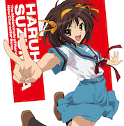 アニメ「涼宮ハルヒの憂鬱」は谷川流の原作小説第2弾「涼宮ハルヒの溜息」をモチーフにしたエピソードに突入。ハルヒの思いつきで文化祭のための自主映画を撮らされるハメになったSOS団のドタバタが描かれている(写真は「新キャラクターソング Vol.1 涼宮ハルヒ」ジャケット)。