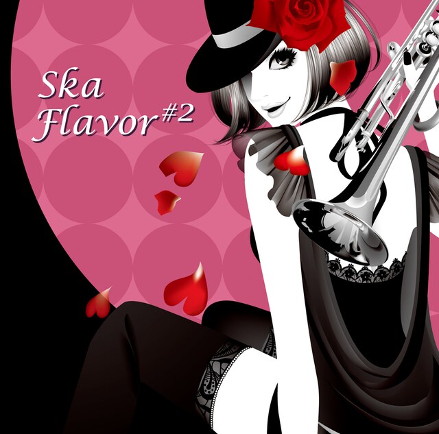 「Ska Flavor#2」ジャケットイラスト（写真）は、イラストレーターMEGが手がけている。