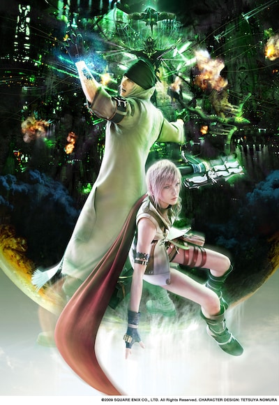 壮大な世界観と美しいグラフィックで世界中のゲーム好きをとりこにしている「ファイナルファンタジー」。前作「XII」はPS2用ソフトとして発売されたが、今作はPS3での発売となる（写真は「FF XIII」キービジュアル）。