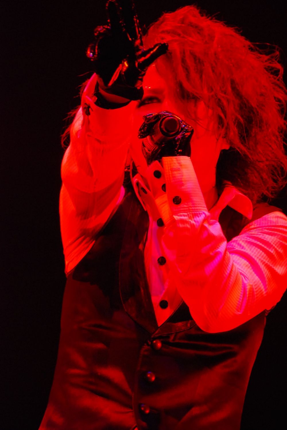 2万人を前に熱唱するルキ（Vo）。