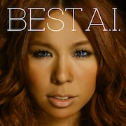 9月16日発売のベスト盤「BEST A.I.」ジャケット写真。初回限定“ありえないプライス”盤は新曲2曲を除いた16曲入りを2000円で販売する。