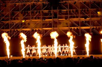 新曲「RIVER」の迫力あるダンスに会場は水を打ったように静まりかえり、彼女たちのパフォーマンスに釘付けの観客が数多く見受けられた。