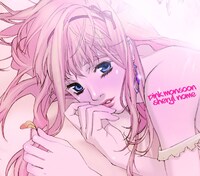 写真はシングル「pink monsoon」ジャケット。シェリルの表情はまだ初々しい。