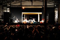 左からニュー旦那、きび旦那、イモ旦那、水旦那、4人あわせて倶知安乃風だ。果たしてこのバンドを再び観られる日はあるのだろうか。