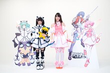 CM撮影について、松下（写真左）は「普段は十数人で活動しているので、こんなに少人数で、しかもSKE48からひとりでの活動は初めてなので、すごい緊張してます」とコメント。