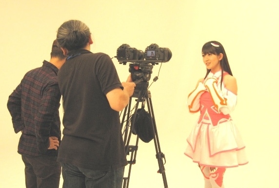 CM撮影の様子
