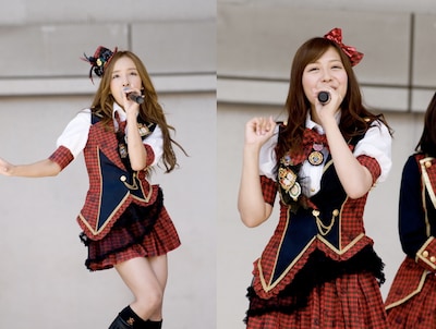 同じホリプロに所属する板野友美（写真左）と河西智美（右）は、ナットウエンジェルとして活躍。2人が出演するTBSラジオのポッドキャスト「ともとものヤギさん、おいで～♪」も配信中。