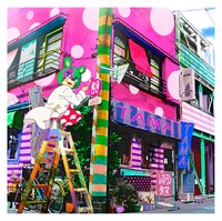 シングル「Upside Down」のジャケットは、表題曲がオープニングテーマ＆カップリング「Shangri-La (Y.Sunahara 2009 Remodel)」がエンディングテーマとなっているフジテレビ系アニメ「空中ブランコ」のイラストが描かれている。(C)空中ブランコ製作委員会