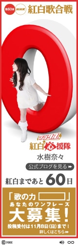水樹奈々の写真にマウスカーソルを当てると写真が拡大される。