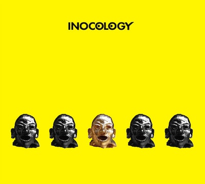 「INOCOLOGY」のジャケットに並んだ頭部模型は紙粘土製。