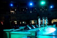 ステージ前方にはサイリウムを持ったファンの姿も。