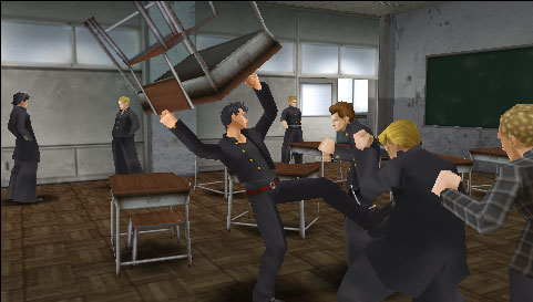 「喧嘩番長4～一年戦争～」ゲーム画面