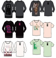 Chara×TOWER RECORDS×UNIQLOコラボレーションUTラインナップ。なお、タワレコとユニクロのコラボは今回が初。