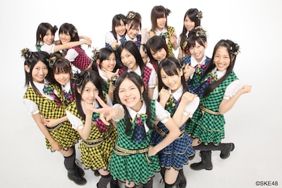 「SAKAE TA☆RO」放送当時のSKE48チームS。なお、SKE48は今年の7月31日で結成2周年を迎える。