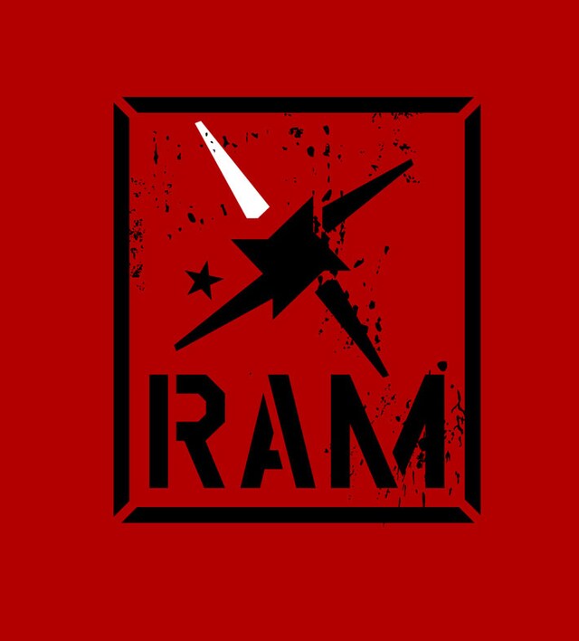 赤と黒をベースにしたインパクトたっぷりの「RAM」のロゴ。