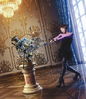 IMALUのアイデアが形となった「Mashed potato」通常盤ジャケット。ゴージャスな壺を躊躇なく破壊する大胆な動きが目を引く。