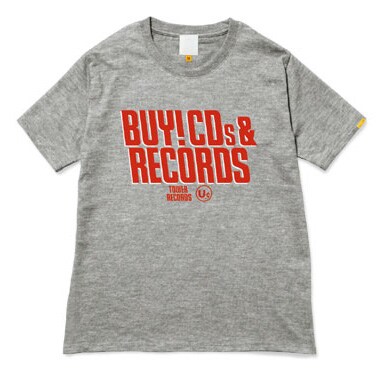 平成不況を吹き飛ばすメッセージ「BUY! CDs&RECORDS」。2010年の音楽シーンはこのTシャツで盛り上げよう。