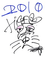 写真は髭（HiGE）メンバーによる直筆メッセージ。2010年の干支である「寅」の文字もしっかり記されている。