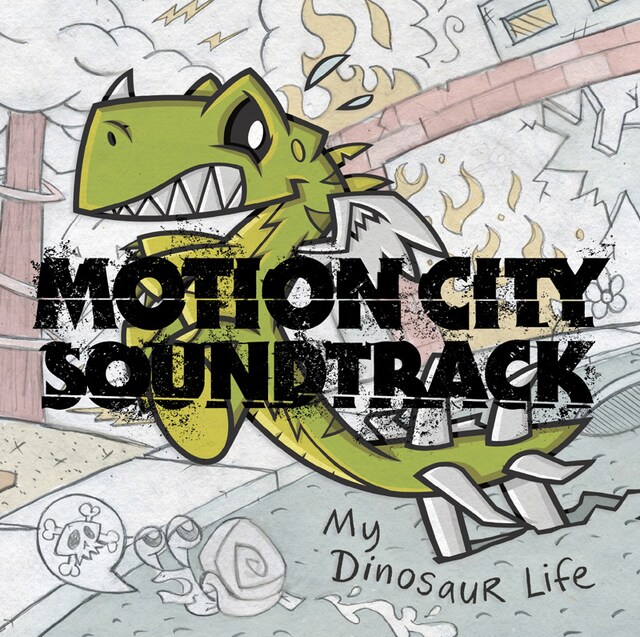 写真は本日リリースされたMOTION CITY SOUNDTRACKのアルバム「マイ・ダイナソー・ライフ」ジャケット。