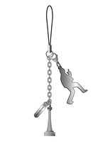 高級感あふれる携帯ストラップ「フィギュアストラップ ヨコワケハンサム」。