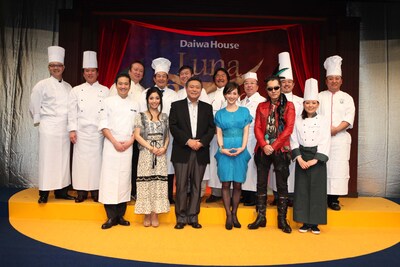 有名シェフに囲まれる城南海、小倉智昭、滝川クリステル、石井竜也。