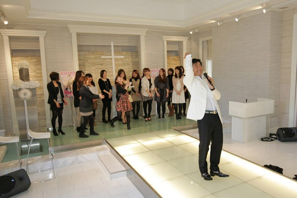 純一のブーケを見事にキャッチ。