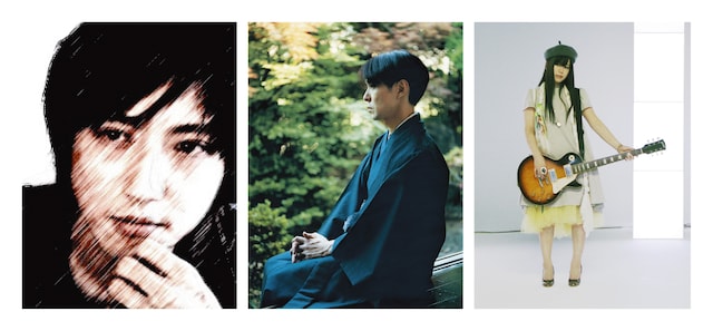 写真左よりいしわたり淳治、砂原良徳、やくしまるえつこ。2010年代を象徴する強力なユニットが誕生した。