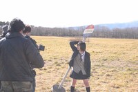 ビデオクリップ撮影時の模様。