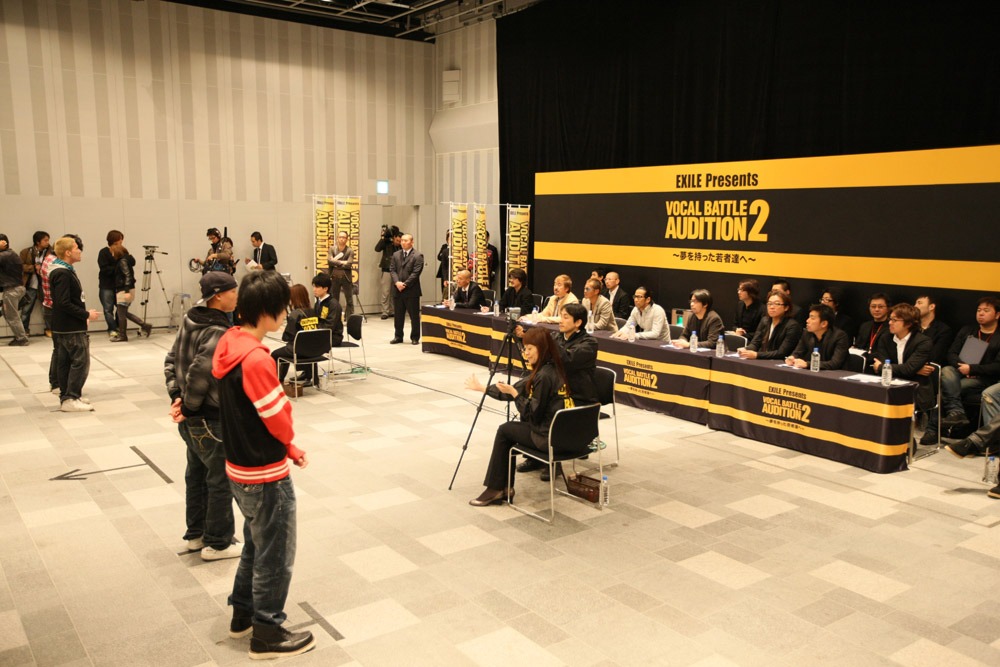 オーディションの様子。