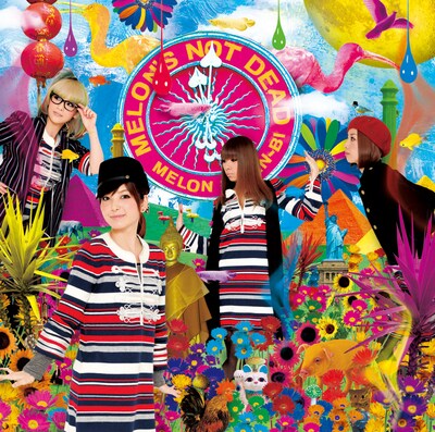 写真は2月17日にリリースされたメロン記念日の最新アルバム「MELON'S NOT DEAD」ジャケット。