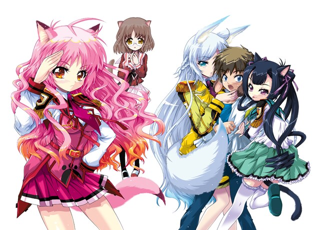 コミックハイ！3月号（双葉社）にてスタートしたほんだありまの新連載「侵スベカラズ！！純血特区！」カット。