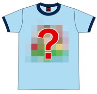 写真は横浜BLITZ限定Tシャツのサンプル画像。正面のデザインはシークレット。