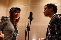 レコーディング中のCOMA-CHIとJAY'ED。