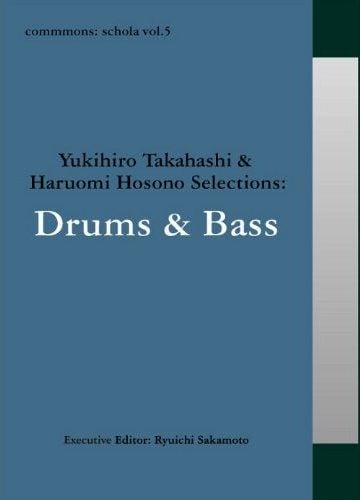 写真は「commmons: schola vol.5 Yukihiro Takahashi & Haruomi Hosono Selections: Drums & Bass」のパッケージ。YMOによる「Hello, Goodbye」は野外フェスティバル「WORLD HAPPINESS 2009」のステージでも披露された。