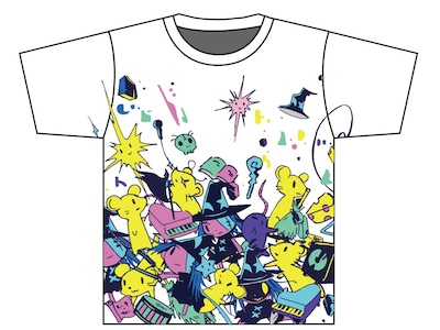 galaxxxyから発売されるコラボウェア「DEDEMOUSE×せかまほ×galaxxxyぬいぐるみTシャツ」。