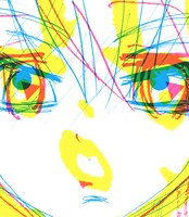 やくしまるえつことd.v.dのアルバム「Blu-Day」のフライヤー画像。