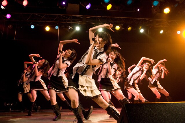 写真は4月12日に渋谷duo MUSIC EXCHANGEで行われたチームS 3rd公演「制服の芽」より。