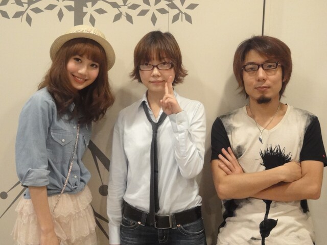 Ustream配信を担当したそらのと記念撮影。